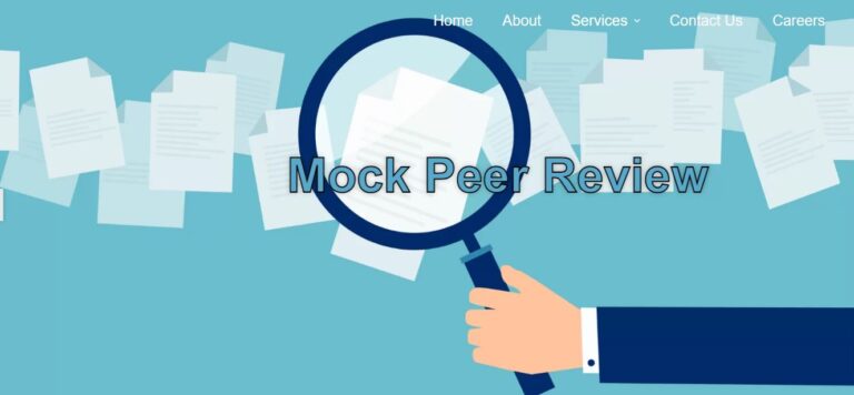 Mock peer review research article - journals